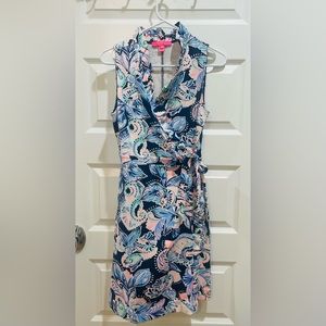 Lilly Pulitzer wrap ruffle dress